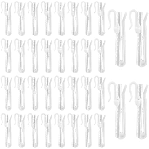 Molain Adjustable Plastic Curtain Hooks Cover
