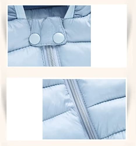 Achiyi Winter Down Coats For Baby Boys Girls, Cute Ears Coats With Hoods, Infant Toddler Light Puffer Jacket Outwear Wathet 110, 2-3T #TOP4