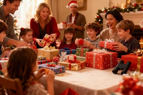 image for MAGIKON Toy Binoculars with Neck String, Camping Birthday Party Suppli