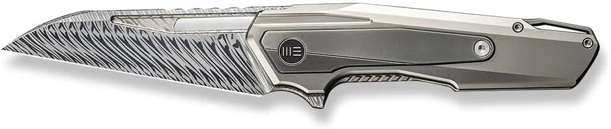 WE Maciej Torbé WE23012B-DS1 Polished Bead Blasted Titanium Handle with Polished Gray Titanium Inlay