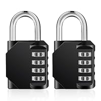 ZHEGE Vorhängeschloss Zahlenschlösser, Schloss mit Zahlencode (2, Schwarz) – Ansicht 1