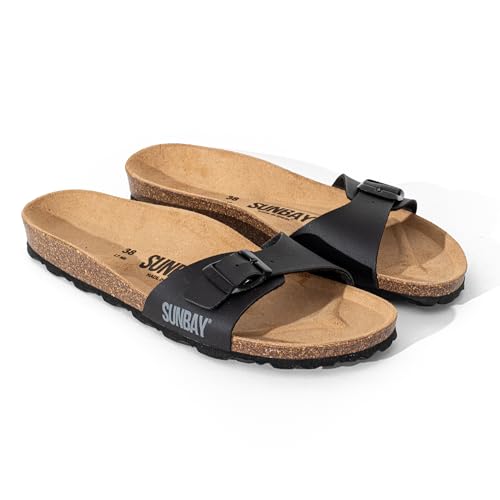Mules Jasmin légères et confortables : sandales plates avec semelle liège