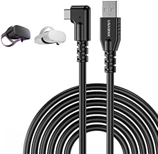 Link Cable 16.4 Feet (5 Meters) for Oculus Quest 2, High Speed Data Transfer USB 3.2 Gen 1 Type-C Cable for Oculus Quest 2 Virtual Reality Headsets, VR Headset, Gaming PC, Black