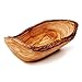 Olivenholz-Schale, Baguette, Ciotola Allungato in Taglio Naturale da 20cm - Marrone, 30cm