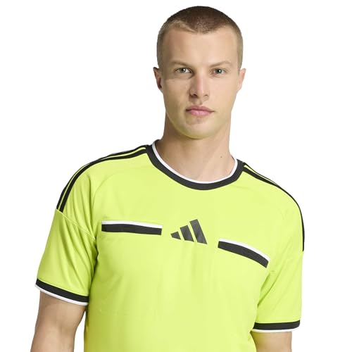 adidas Homme Referee 26 Jersey Shirt, Team Semi Sol Yellow/Black, XL