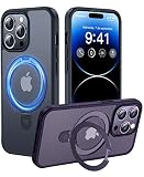 funda standing protectora 🧲[Fuerza adhesiva nº 1, carga rápida con batería] El anillo magnético incorporado, compuesto por 48 imanes N52 integrados, está dispuesto con la tecnología de matriz de CASEKOO. Esta estructura patentada aumenta la adherencia en un 150% - cerca de 7 veces la de los casos ordinarios. Con el circuito E-Shield, la batería también se preserva a pesar de la carga rápida. Disfrute del rendimiento de carga óptimo: más estable, más seguro, más rápido.