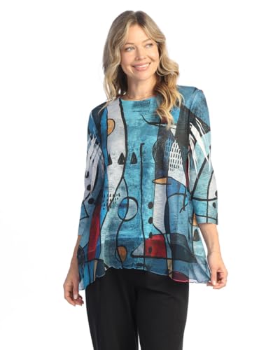 Jess & Jane Women's Tunic with Chiffon Hem - 63,