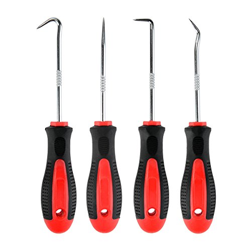 Pick and Hook Set, 4 PCS Made of CR-V Steel,Lifetime warranty