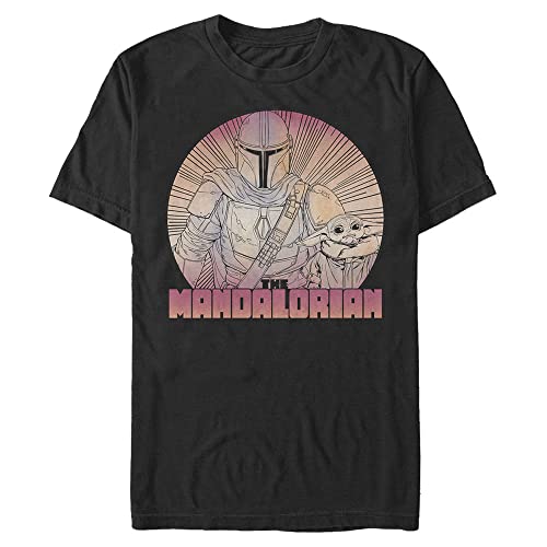 T-shirt Star Wars Inside The Lines pour homme en coton noir