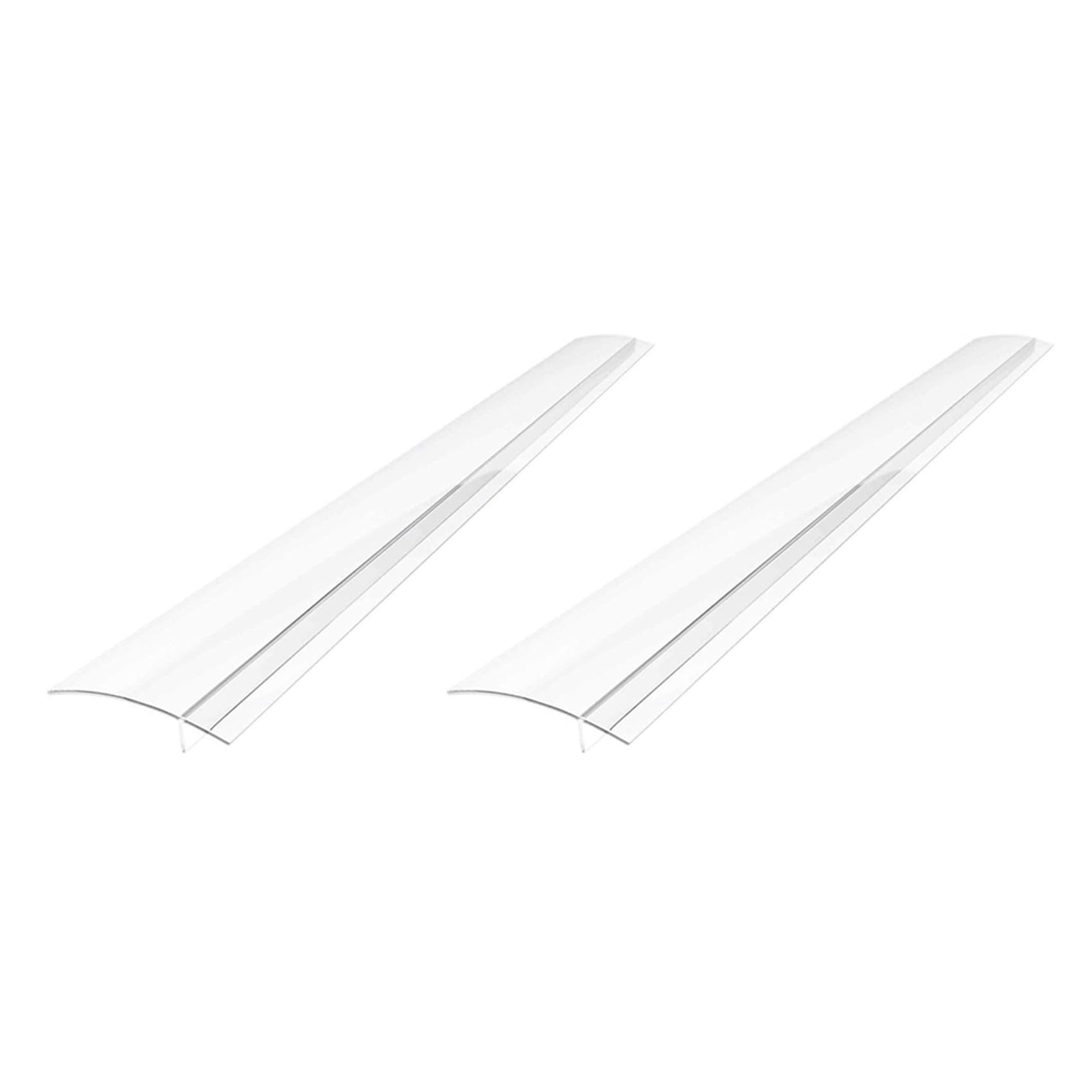 Vjsujehgy 2X Silicone Stove Space Covers, Heat Oven Space Filler Seals Space Between Stovetop and Counter Transparent