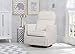 Delta Children Blair Slim Nursery Glider Swivel Rocker Chair, Cream