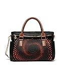 desigual taschen schwarz reduziert Tasche wird mit Reißverschluss geschlossen