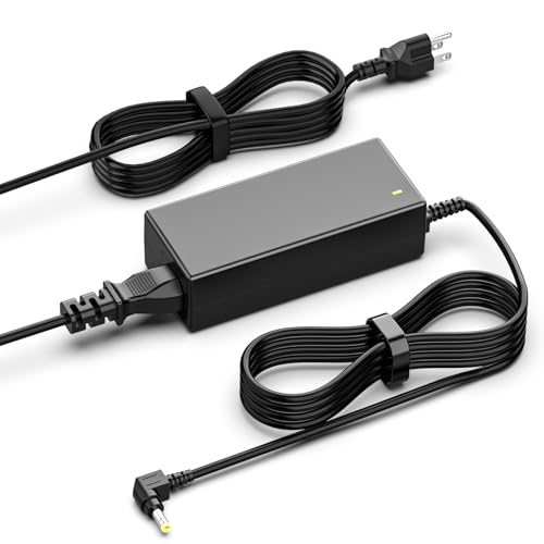 65W Laptop Charger Compatible with Toshiba Satellite C55 C55D C655 C855 C855D L55 L745 L655 L755 P755 S55 S55T A105 A215 A505 A665; PA3822U-1ACA, PA3917U-1ACA, PA5177U-1ACA, PA5178U-1ACA Power Supply