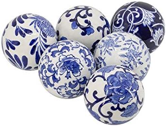 Amazon.com: JOHOUSE 3PCS Decorative Glass Bowl and Orbs Set, 3 Inch ...