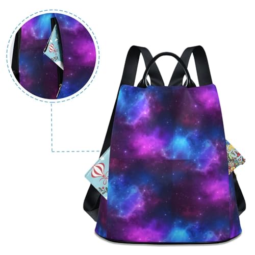 Sac à dos multi-compartiments Galaxy Space Nebula pour femme active - 4