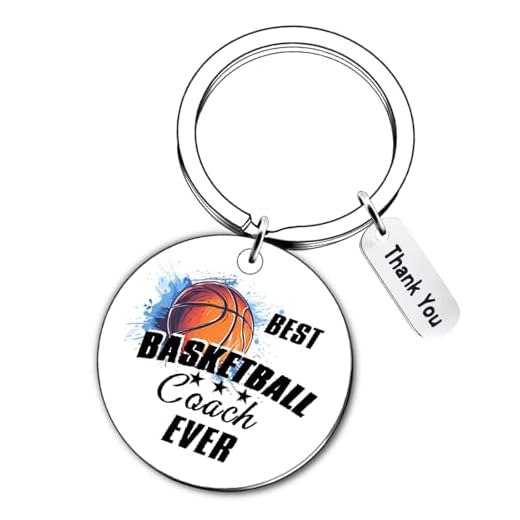 ZYSSXNDM Sports Coach Gifts Basketball Coach Gifts for Women Men Cool Stuff Best Basketball Coaches Ever Keyring