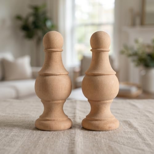 Atractivo visual mejorado para postes con remate de madera clásico 5