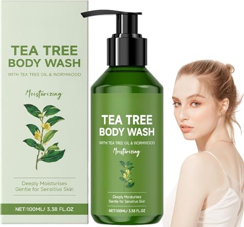 Tea Tree Body Wash, Natural, Vegan, Cruelty-Free, Shower Gel With Known From Tea Tree Oil, Deep Cleaning And Odor, Against Odor Sweating With Nourishing (1)