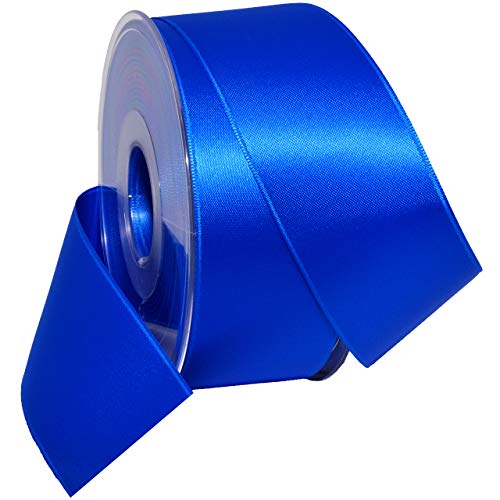 Morex Ribbon DF Swiss Satin Ribbon, Surfside Blue, 1 1/2 inch by 27 Yards