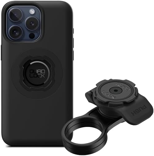 Quad Lock Stem Cap Bike Mount Kit with MAG Phone Case for iPhone 15 Pro Max