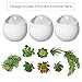 Mkono Wall Planter with Artificial Plants, Decorative Potted Fake Succulents Picks Assorted Faux Succulent in Modern Ceramic Hanging Plant Pot Vase for Home Decor, Set of 3