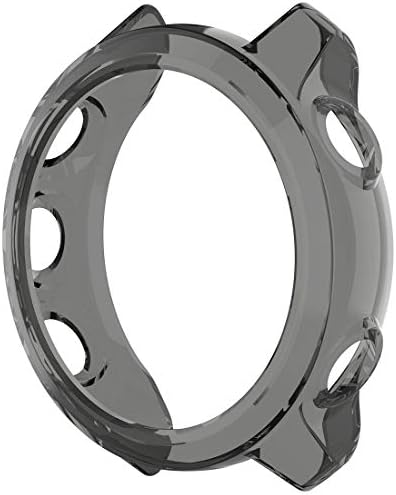 Disscool TPU Case for Garmin Forerunner 245/245M, Soft Anti Drop TPU Protective Cover Garmin Forerunner 245/245M(TPU Black)