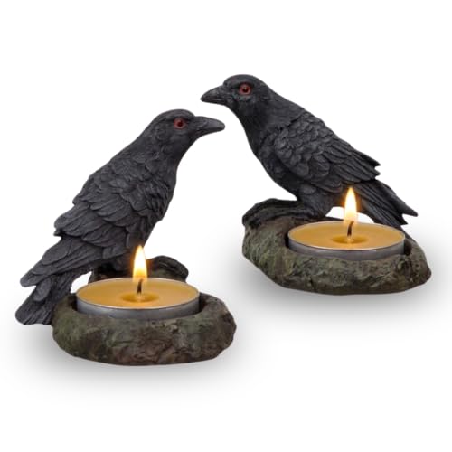 Kheops Raven Tea Light Holder Set of 2