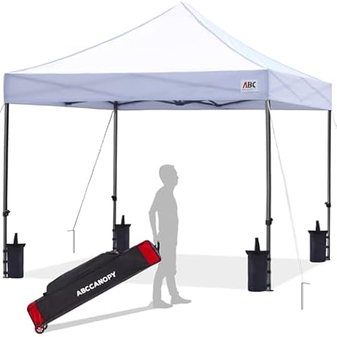ABCCANOPY Patio Pop Up Canopy Tent 10x10 Commercial-Series (White) Cover