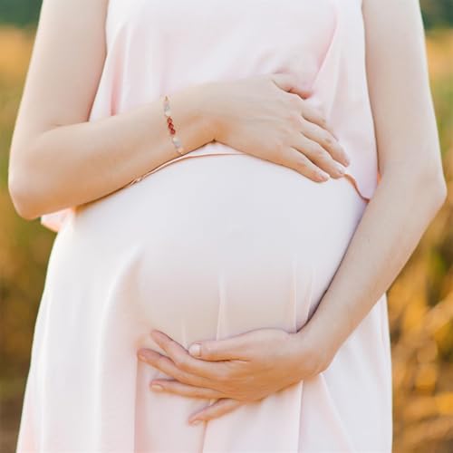 Pregnancy Bracelet for Women Healthy Pregnancy Bracelet Hope Moonstone Amethyst Bracelets First Time Mom Present Spiritual Bracelets for Mothers Day Jewelry2