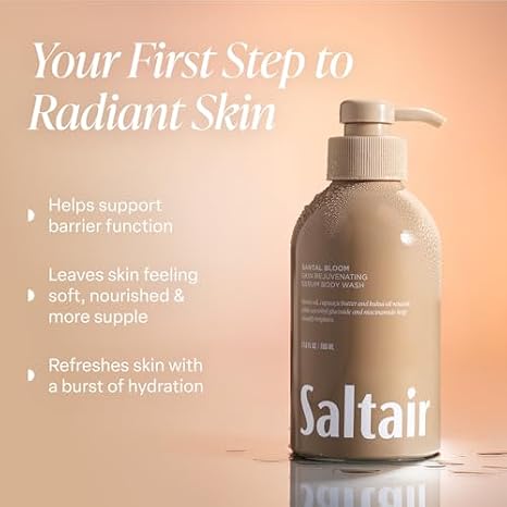 Saltair Body Care Bundle | Deodorant + Body Wash | Santal Bloom, 2 Pack