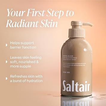 Saltair Body Care Bundle | Deodorant + Body Wash | Santal Bloom, 2 Pack