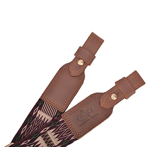 WAYNE'S DOG Buffalo Hide Leather Rifle Sling #TOP26