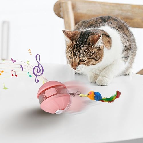 Bola de gato interativa, brinquedo de gato em movimento | Brinquedo de bola móvel elétrica automátic