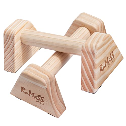 RAMASS Fitness Push Up Handles, Wooden Mini Parallettes for Gymnastics & Calisthenics – Solid Wood Construction for Superior Grip – Perfect Size for Home & Travel – Includes 1 Pair of Push Up Bar - Image 8