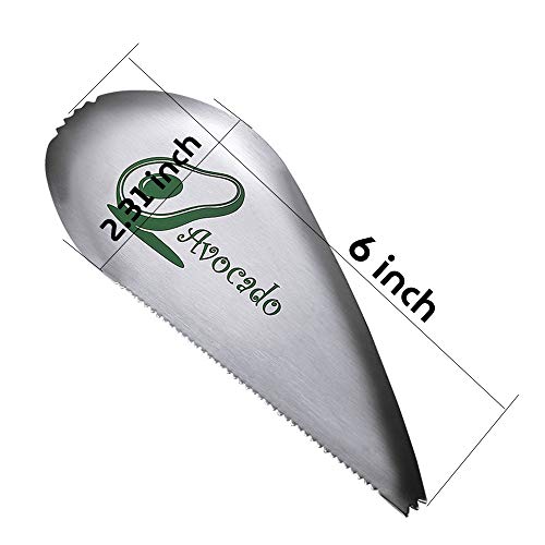 Avocado Slicer, Multifunction 3 in 1 Avocado Cutter, Premium Stainless Steel Slice, Pit and Scoop Avocados Safely and with Ease, Perfect for Avocado Toast and Guacamole