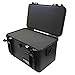 Ibex Cases 1560 (Black) Hard Protective Case Box with Foam - Watertight Camera Case for Electronics, Equipment, Tools