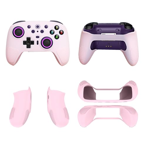 For 8BitDo Ultimate 2 ���C�����X �R���g �p �P�[�X �J�o�[ �Ή��yNOUKAJU�z�ی�J�o�[ �V���R�[���f�� ���h�~ �S�ʕی� �ϏՌ� �y�� ����~ 8BitDo Ultimate 2 �p �ی�P�[�X (�s���N)