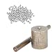 Produktbild 3-teiligesStanzwerkzeug-Set, Hohllochstanze und 100 3mm-Ösen, Tüllen-Setzwerkzeug für Bekleidung, Lederwaren und Scrapbooking, Unterlegscheiben nicht im Lieferumfang enthalten silber