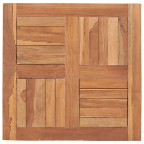 vidaXL Tischplatte Massivholz Teak 60×60×2,5 cm
