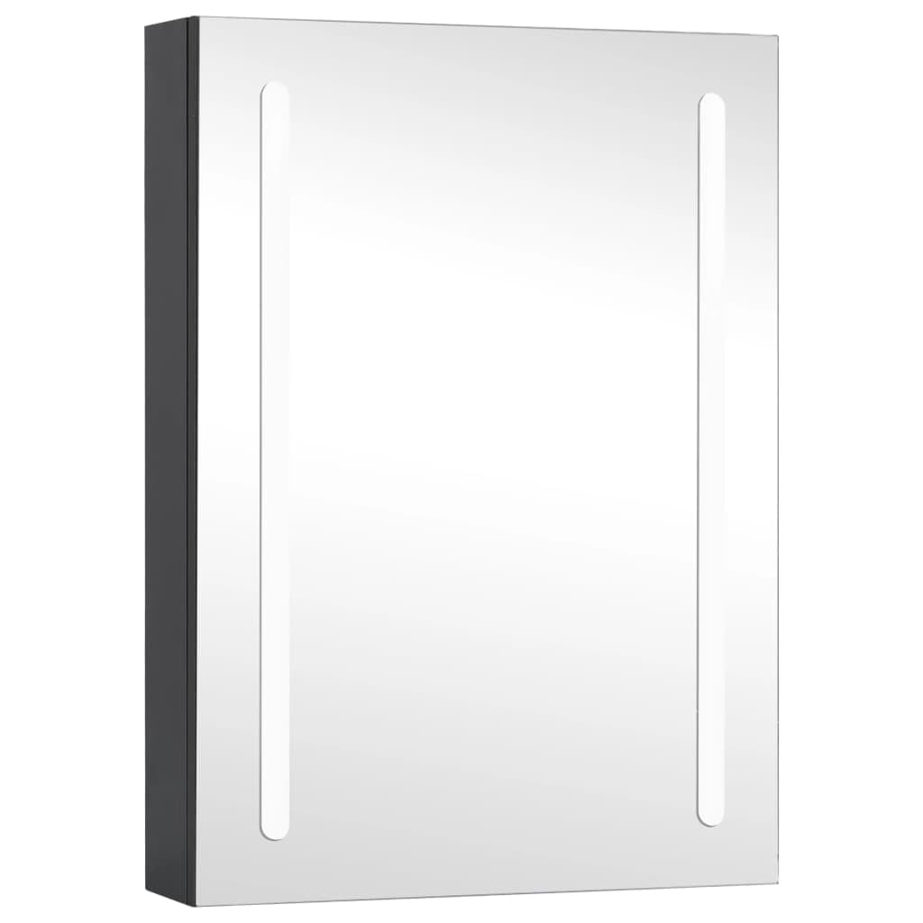 Generic Szafka łazienkowa z Lustrem LED, Szafka Pod toaletkę z Paskami świetlnymi LED, Złącze USB, Długotrwałe Użytkowanie, Podwójne Energooszczędne światło, 3 Półki na Przybory