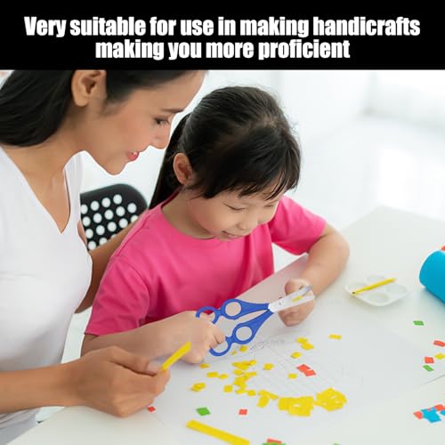 TYFGRT 4 Stück Kinderschere, Kinder-Bastelschere, Kinder-Hilfsschere, Kinder-Lernschere, Eltern-Kind-Schere
