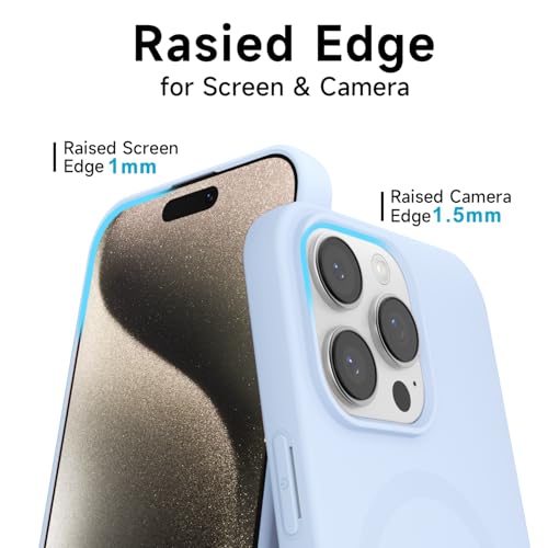 Coque silicone iPhone 15 Pro Max fine et compatible Magsafe de LoeoeL