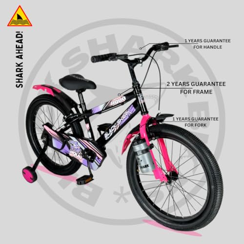 Image of BLACK SHARK Aqua Bikes for Kids Bike Brake | Bicycle for Boys & Girls | Frame | 90% Pre-Assembled |