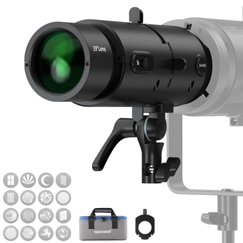 Spotlight Snoot NEEWER LS-300 con transmitancia del 98% para proyectos de fotografia creativa