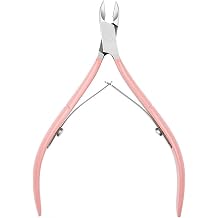 Nail Cuticle Nipper Clipper Cutter Scissor Trimmer Cuticle Dead Skin Remover Pedicure Nail Art Tool for ManicurePink
