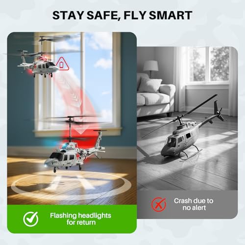 SYMA Remote Control Helicopter - S53H Rescue RC Helicopters with Upgraded Protection System, Lifelike Simulation, Easy to Fly, Educational Toy & Gift for Boys Girls Beginners - Thumbnail 5