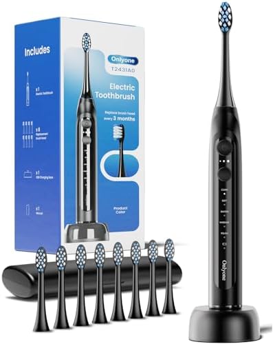 Onlyone Ultrasonic Electric Toothbrush 8 Heads