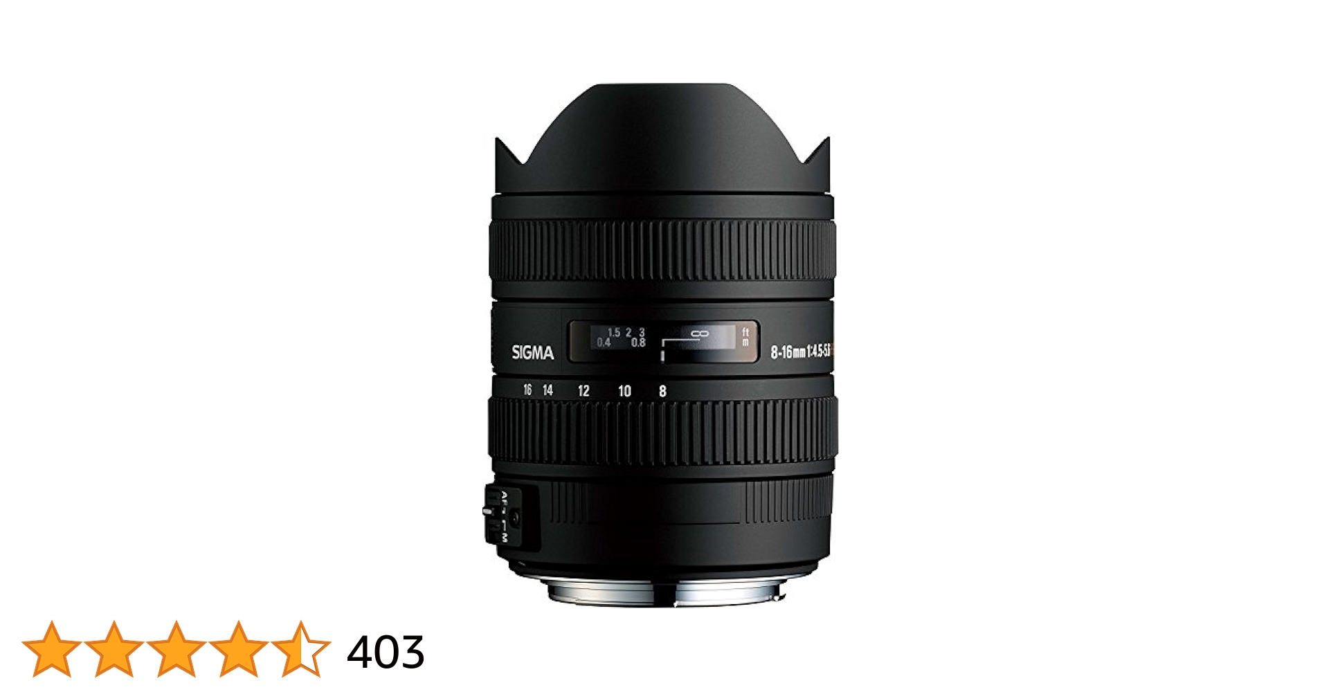 SIGMA (シグマ) 8-16mm F4.5-5.6DC HSM Canon Sigma 8-16mm f/4.5-5.6 DC HSM FLD AF Ultra Wide Zoom Lens