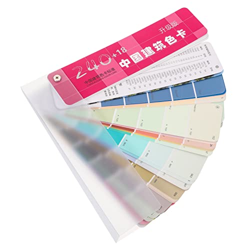 ANDRESLAD Set Schede Dei Colori Per Pittura 258 Tonalità Strumento Per L'abbinamento Colori Vernice Portatili Per Artisti e Pittura Architettonica