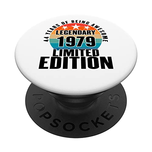 44 cumpleaños Año de nacimiento 1979 Edición limitada PopSockets PopGrip Intercambiable